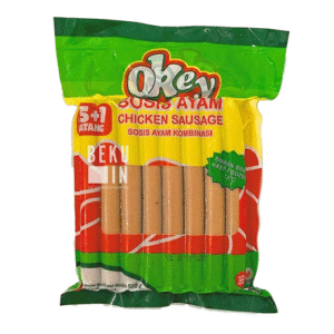 OKEY LONG CHICKEN SAUSAGE 500GR FRZ